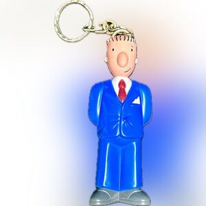 Vintage 90’s Nickelodeon Doug Funny Movie Keychain McDonald's Happy Meal Toy